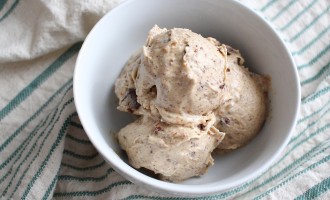 Nice Cream (almond butter chocolate chunk banana ice cream)