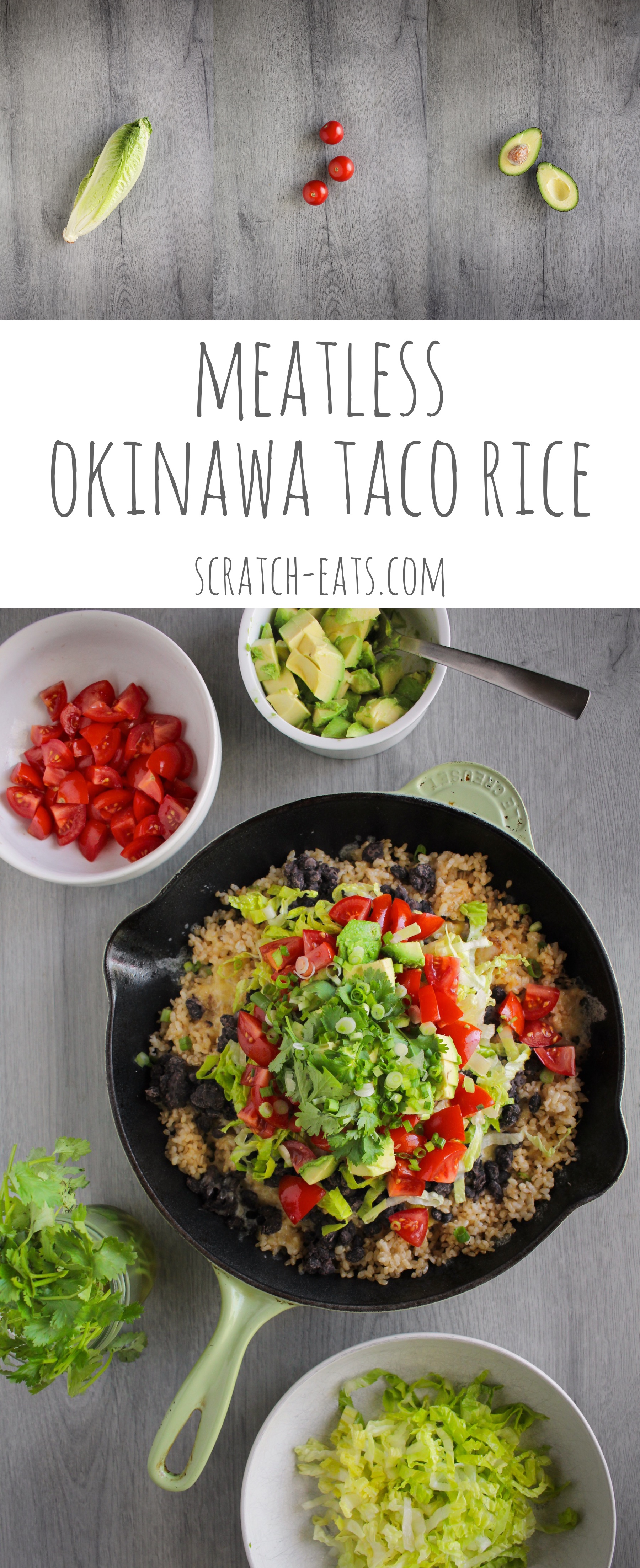 Vegetarian Okinawa Taco Rice